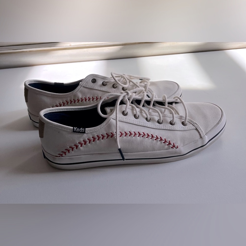 Women’s Keds Kickstart Pennant Sneaker baseball Ortholite tennis shoes 10 sporty